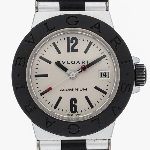 WATCH BVLGARI AL29TA aluminum Silver rubber/aluminum QZ - Picture 1 of 8